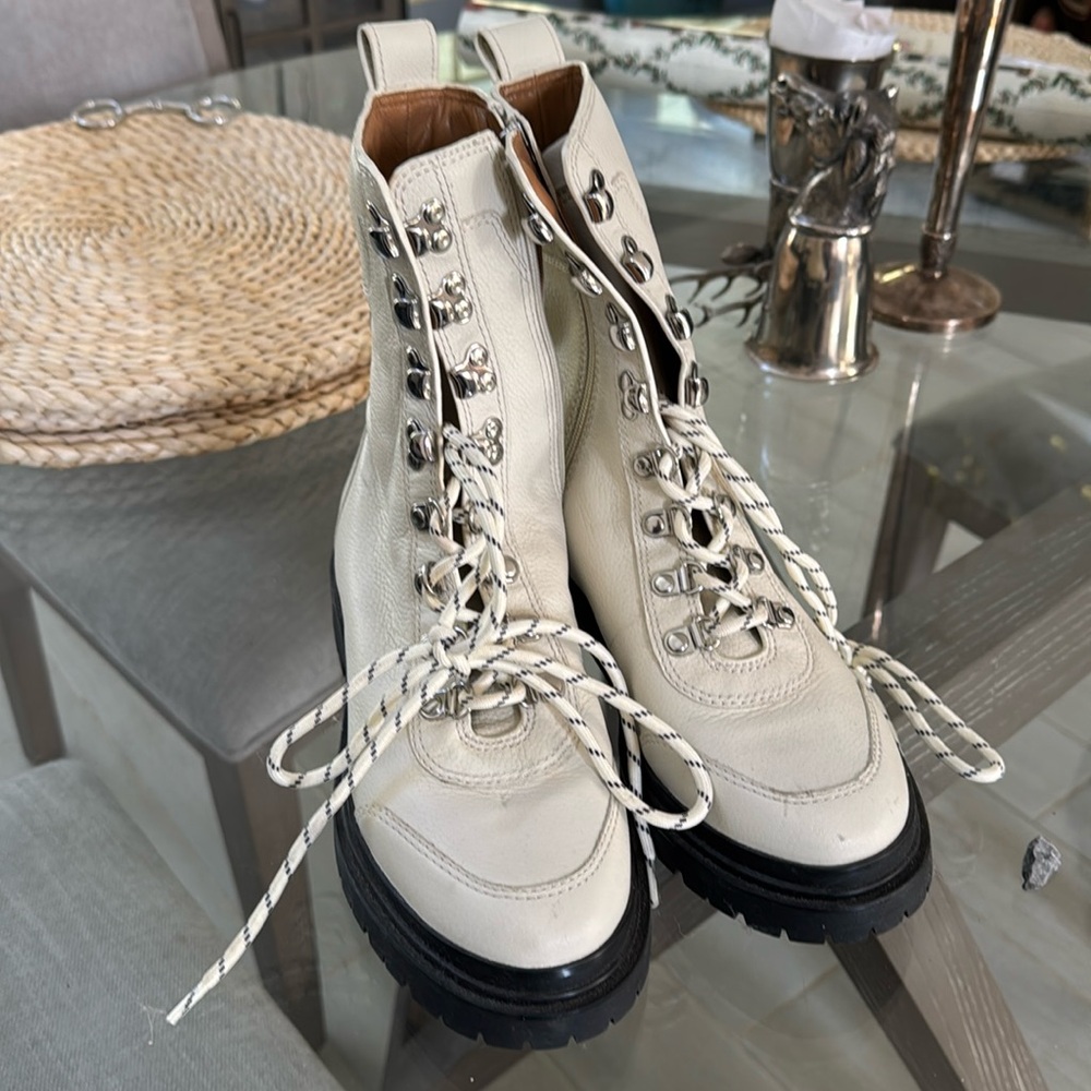 Via Spiga white boots